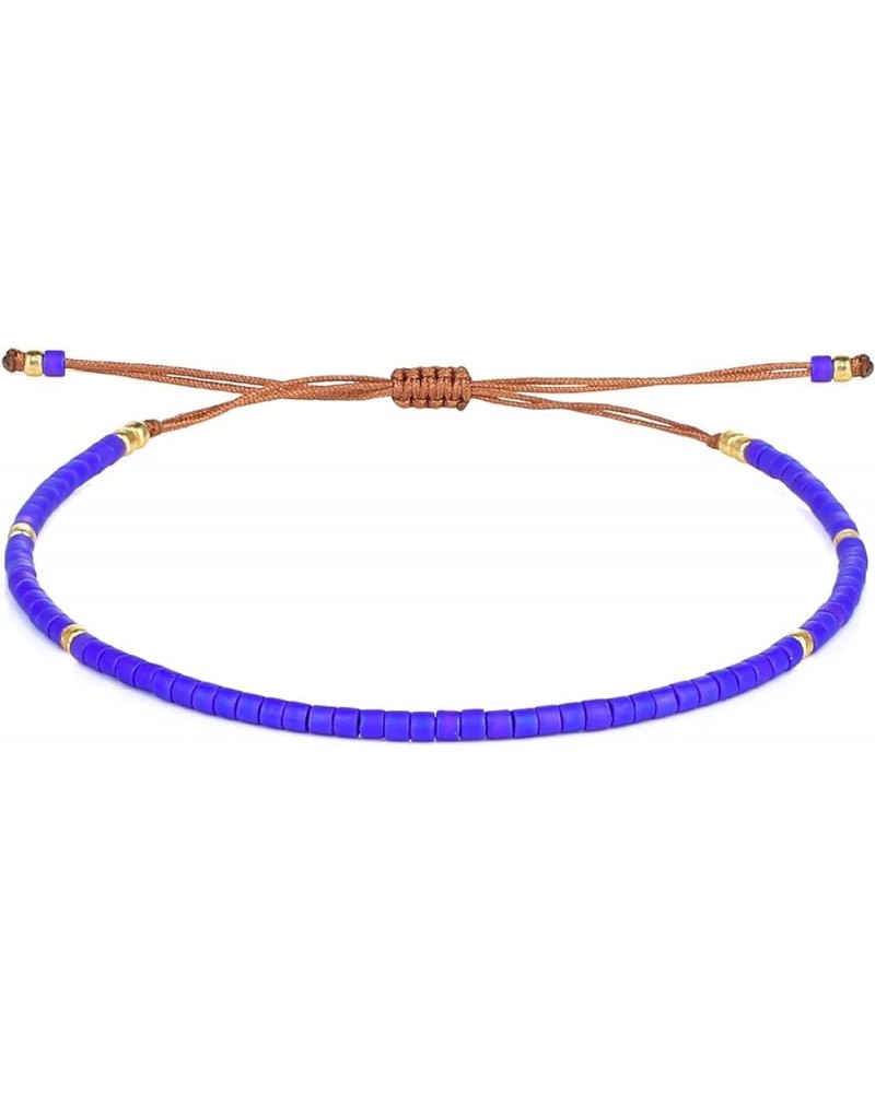 Miyuki Beaded Friendship Bracelets Thin Rope Bracelets Women Handmade Wrap Bracelets Jewelry Blue K $9.87 Bracelets