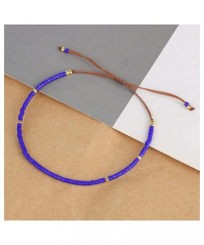 Miyuki Beaded Friendship Bracelets Thin Rope Bracelets Women Handmade Wrap Bracelets Jewelry Blue K $9.87 Bracelets