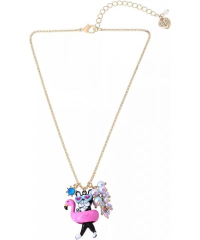 Party Animal Stud Earrings Bulldog/Flamingo Necklace $18.80 Earrings