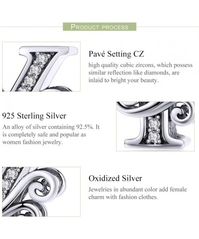 925 Sterling Silver Letter Charms for Pandora Bracelets Alphabet Initial Beads Jewelry Gift for Women Letter Y-You are always...