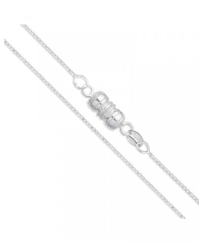 CHOOSE YOUR CLASP Sterling Silver 1mm Box Chain Necklace 16.0 Inches Magnetic Clasp $10.97 Necklaces