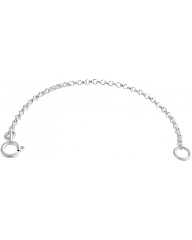 925 Sterling Silver 1.5"-3" Bracelet/Necklace Safety Chain (1mm) 3.0 Inches $10.39 Necklaces