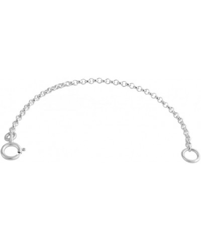 925 Sterling Silver 1.5"-3" Bracelet/Necklace Safety Chain (1mm) 3.0 Inches $10.39 Necklaces