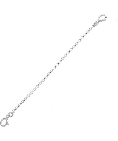 925 Sterling Silver 1.5"-3" Bracelet/Necklace Safety Chain (1mm) 3.0 Inches $10.39 Necklaces