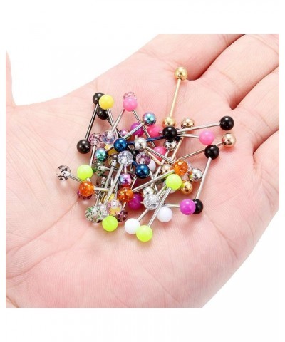 316L Stainless Steel Nipplerings Nipple Shield Barbell Tongue Rings Bar Body Piercing Jewelry 16G 16mm For Women Men 2-36PCS ...