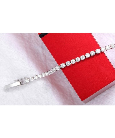 Bracelet for Women Birthstone Charm Eternal Love Crystal Jewelry Christmas Gifts for Women Girl Tennis Bracelet $8.99 Bracelets