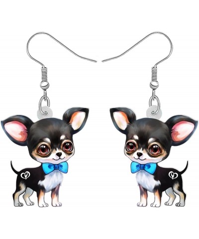 Acrylic Chihuahua Earrings Dangle Drop Fashion Pet Jewelry for Women Girls Kids Charm Gift Chihuahua B $6.47 Earrings