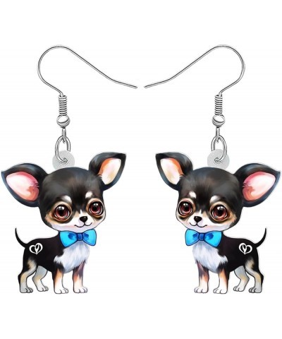 Acrylic Chihuahua Earrings Dangle Drop Fashion Pet Jewelry for Women Girls Kids Charm Gift Chihuahua B $6.47 Earrings