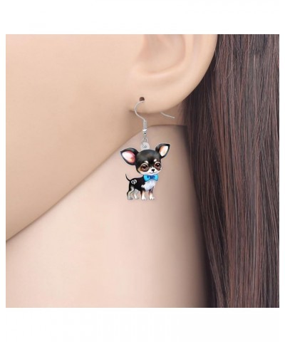 Acrylic Chihuahua Earrings Dangle Drop Fashion Pet Jewelry for Women Girls Kids Charm Gift Chihuahua B $6.47 Earrings