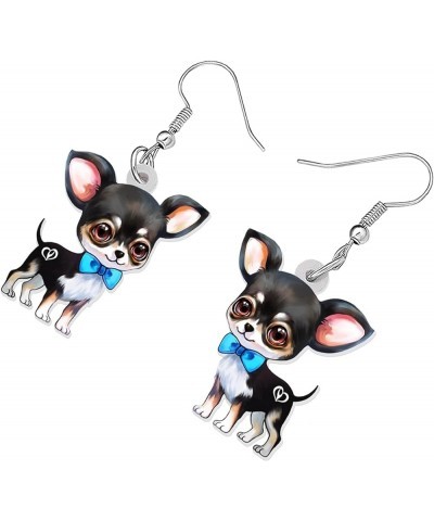 Acrylic Chihuahua Earrings Dangle Drop Fashion Pet Jewelry for Women Girls Kids Charm Gift Chihuahua B $6.47 Earrings