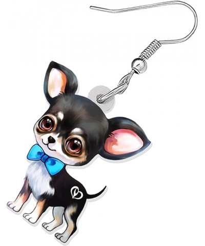 Acrylic Chihuahua Earrings Dangle Drop Fashion Pet Jewelry for Women Girls Kids Charm Gift Chihuahua B $6.47 Earrings