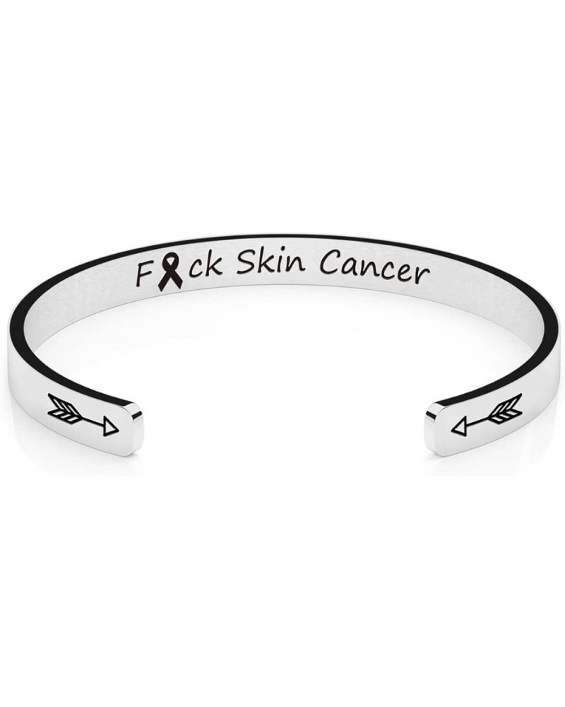 Cancer Survivor Gifts for Women Inspirational Cuff Bracelet Stainless Steel Engraved Jewelry Birthday Christmas Gift for Her ...