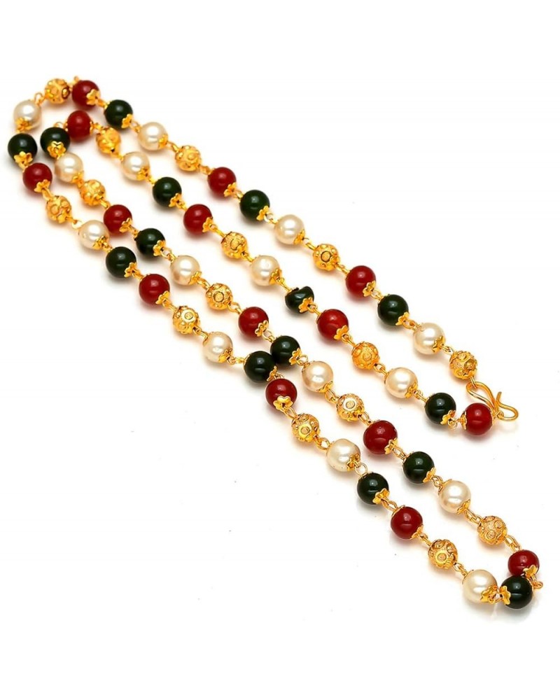 Mandi golden Chain Necklace for women and men Multi color-1 $8.54 Necklaces