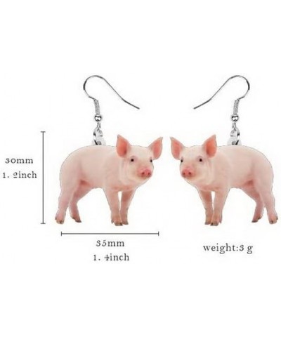 Acrylic Animal Earring Funny Cartoon Animal Farm Pet Earrings Cute Pig Rabbit Squirrel Dogs Elephant Cats Rooster hedgehog Da...