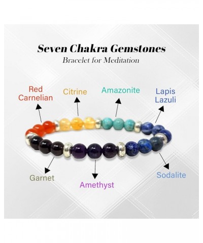 Gemstone Bracelets for Women & Men, Healing Crystal Bracelet for Meditation, Reiki & Yoga, Gemstone Beaded Bracelet of Births...