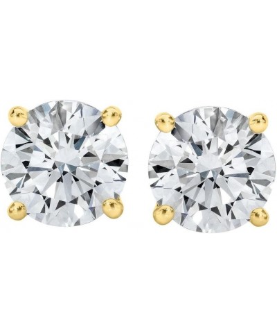 IGI Certified (0.10ct & up) Bright White Round Diamond stud 14K (Color-FGH, Clarity-I2) Yellow Gold 0.05 carats $47.98 Earrings