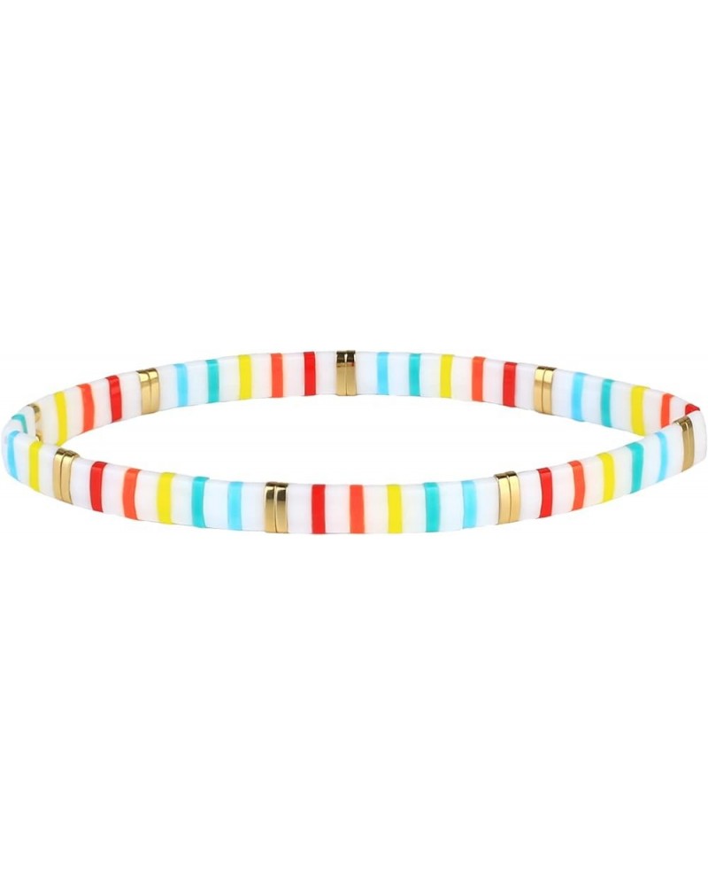 Elastic Tila Beads Bracelets Stranded Tila Beads 19 2104E $11.59 Bracelets