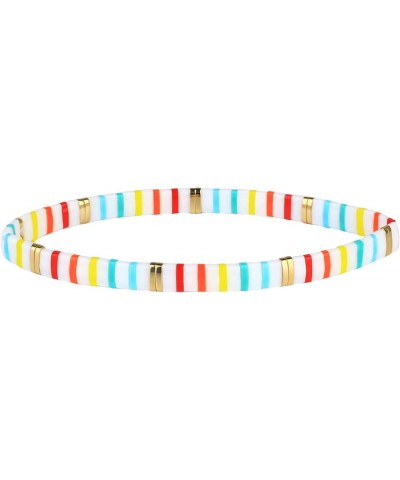 Elastic Tila Beads Bracelets Stranded Tila Beads 19 2104E $11.59 Bracelets