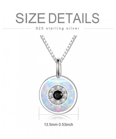 Evil Eye Pendant Necklace for Women 925 Sterling Silver Greek Protection Jewelry Amulet Gift for Girls Boys M1 $17.63 Necklaces