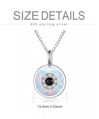 Evil Eye Pendant Necklace for Women 925 Sterling Silver Greek Protection Jewelry Amulet Gift for Girls Boys M1 $17.63 Necklaces