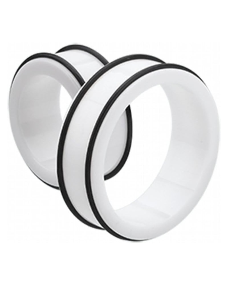 Supersize Basic Acrylic No Flare Ear Gauge WildKlass Tunnel Plug (Sold as Pairs) 1-3/4" (44mm) White $13.76 Body Jewelry