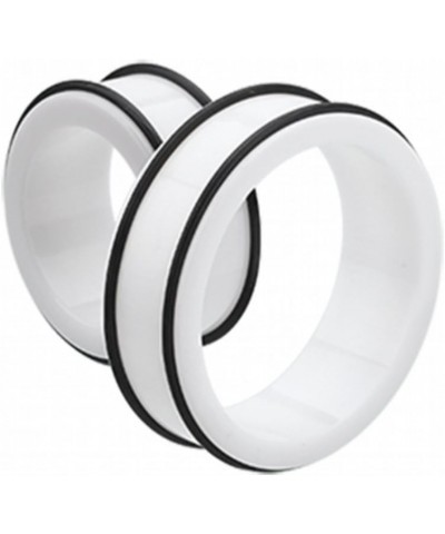 Supersize Basic Acrylic No Flare Ear Gauge WildKlass Tunnel Plug (Sold as Pairs) 1-3/4" (44mm) White $13.76 Body Jewelry