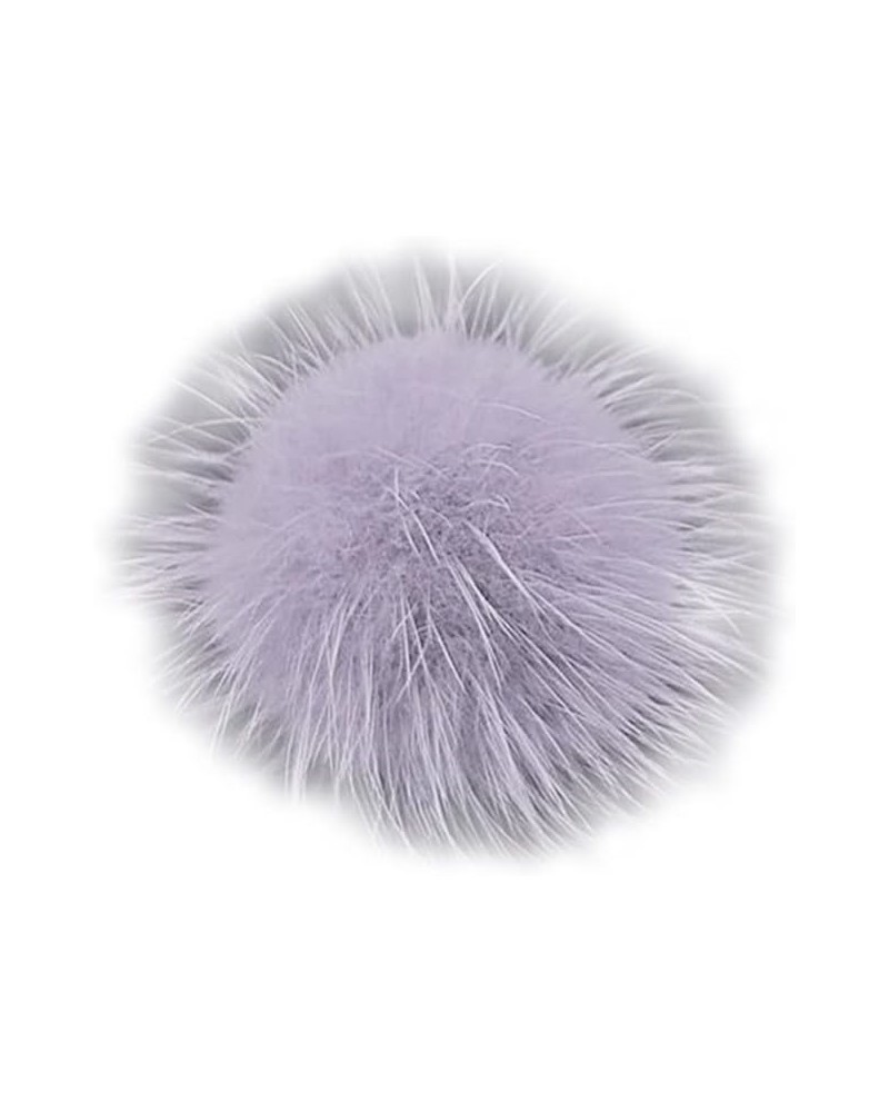 Cute Pom Poms Brooches Mink Fur Fluffy Brooches Pins Women Colorful Plush Lapel Pin for DIY Wedding Bag Shoes Grey $7.12 Others