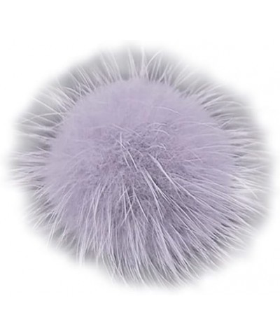 Cute Pom Poms Brooches Mink Fur Fluffy Brooches Pins Women Colorful Plush Lapel Pin for DIY Wedding Bag Shoes Grey $7.12 Others