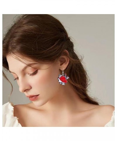 Mushroom Earrings Cute Mushroom Female Body Earrings Creative Acrylic Dangle Earrings Funny Holiday Gifts mushroom-6 $6.23 Ea...