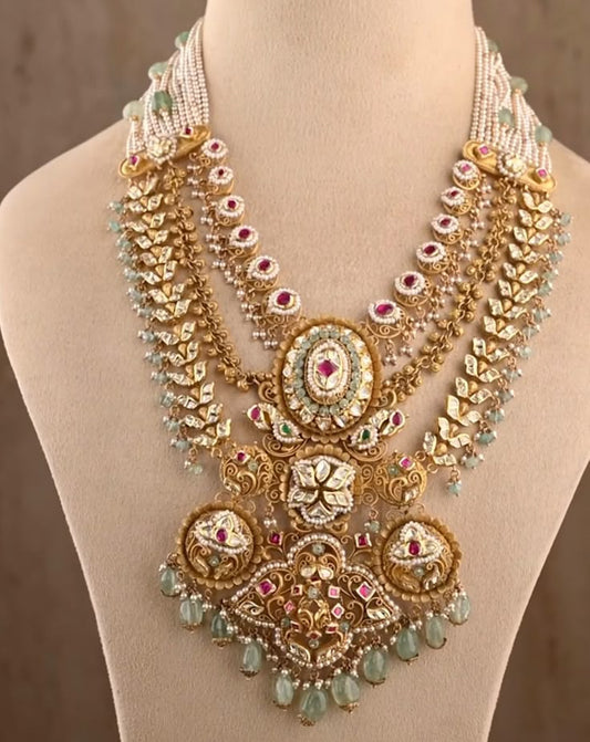 Haram Pearl Gold Necklace