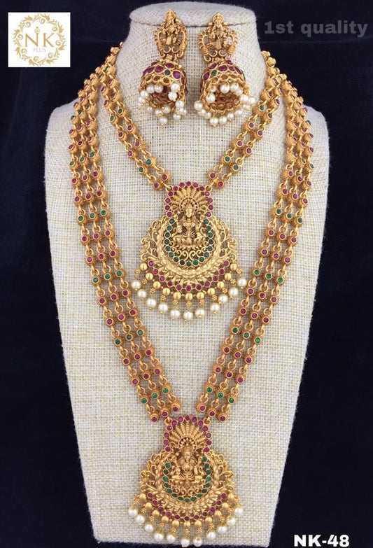Haram Luxury Moon Pendant Necklace Set