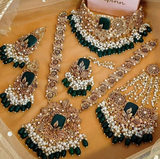 Hot Selling Green Bridal Set For Every Season