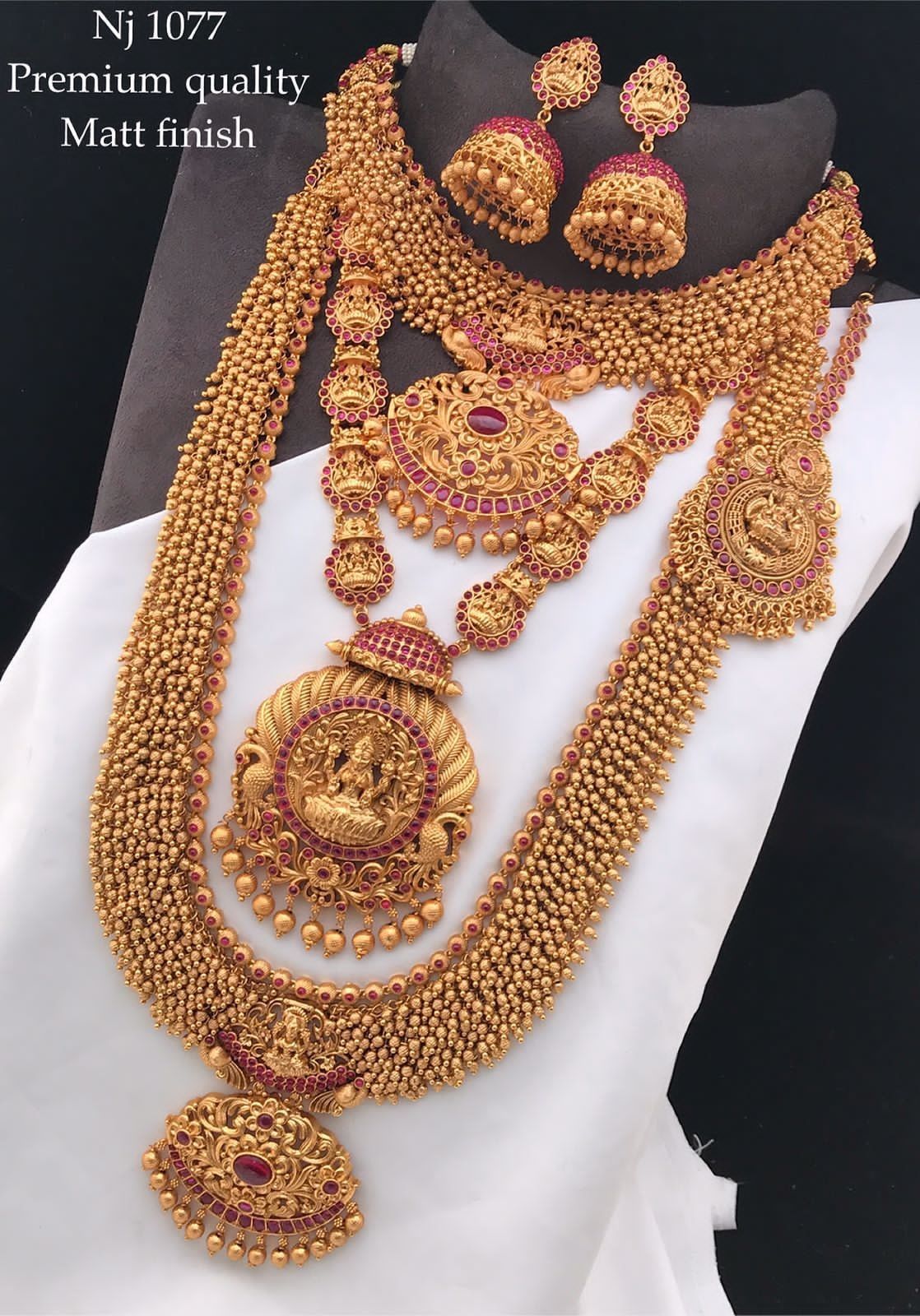 Temple Jewellery Combo Set