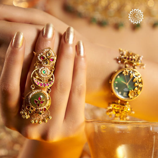 Antique Gold Finger Ring and Watch From Crystal Jewellers