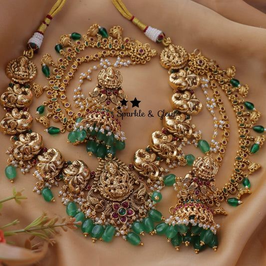 Kempora Suvarna Golden Necklace Set